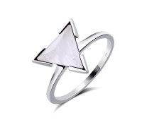 Rose Quartz Silver Rings NSR-2383-RQ